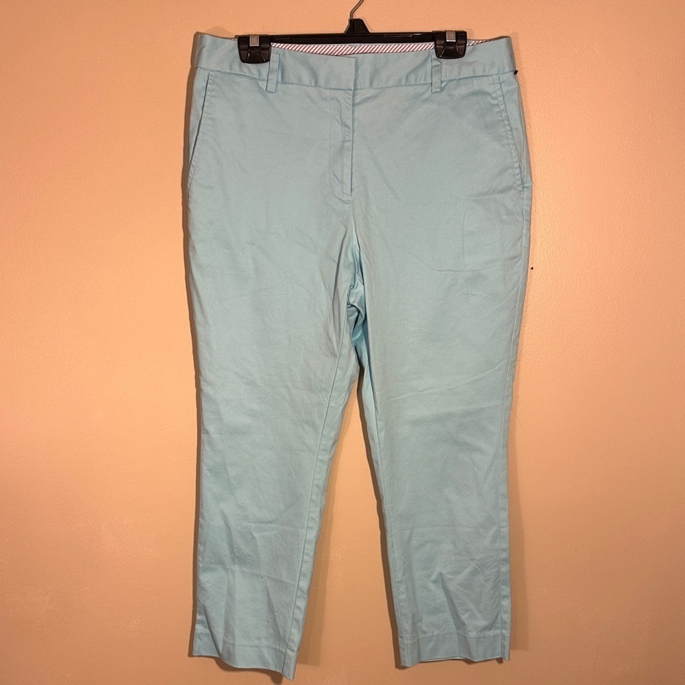Lands' End Striped Mid Rise Pants